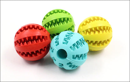 Pet Food Feeder Balls Dog Cat Puppy Teeth Chew Toys Ball