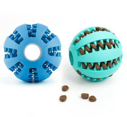 Pet Food Feeder Balls Dog Cat Puppy Teeth Chew Toys Ball